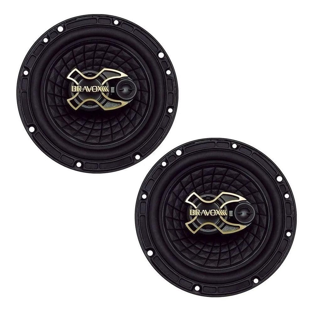Auto Falante Triaxial Bravox 6 Polegadas B3x60 Gold 200w Par