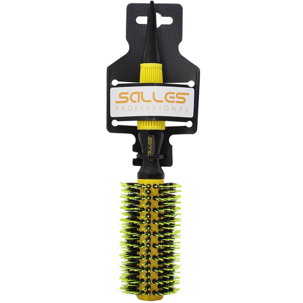 Escova Cabelo Cerâmica Javali N02 23mm Salles Pro