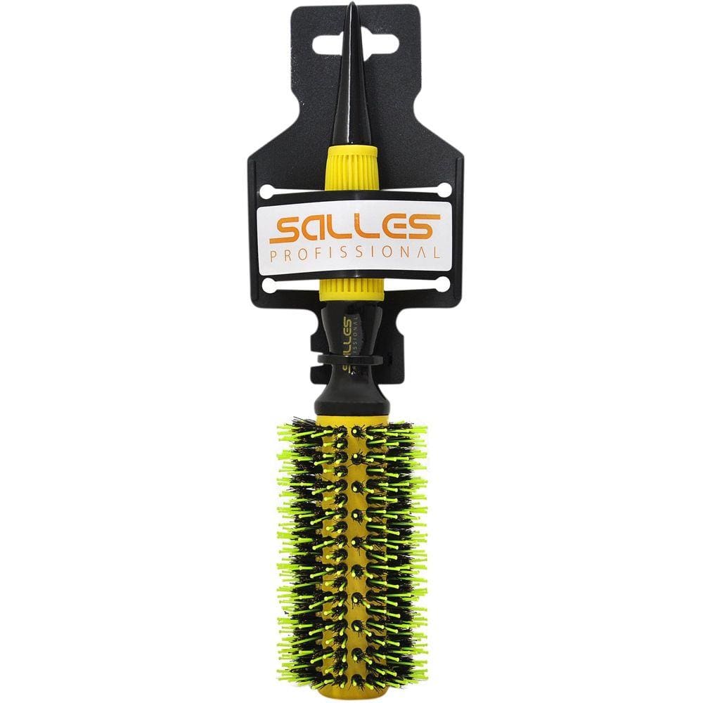 Escova Cabelo Cerâmica Javali N03 27mm Salles Pro