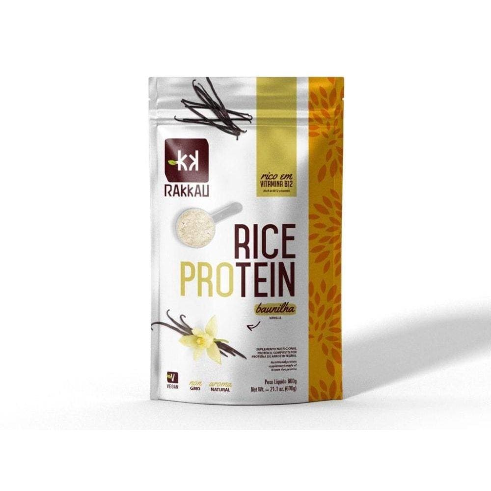 Rice Protein Proteína de Arroz Sabor Baunilha 600g Rakkau