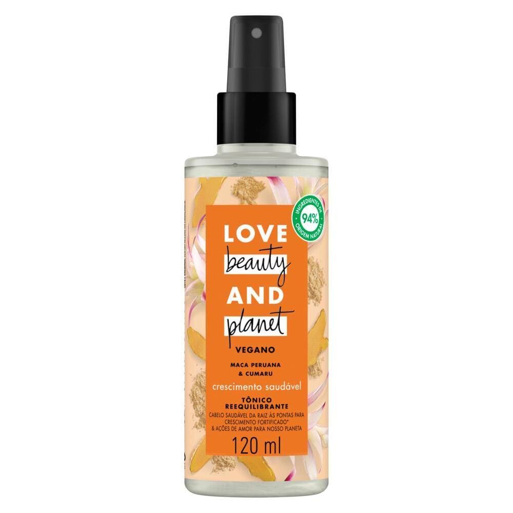 Tônico Reequilibrante Love Beauty & Planet Crescimento Saudável Frasco 120ml
