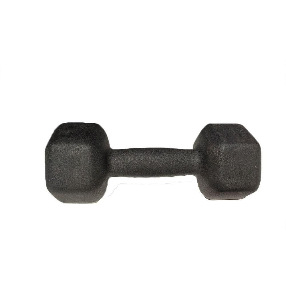 Par De Halter Dumbell Sextavado Revestido 3 Kg Preto