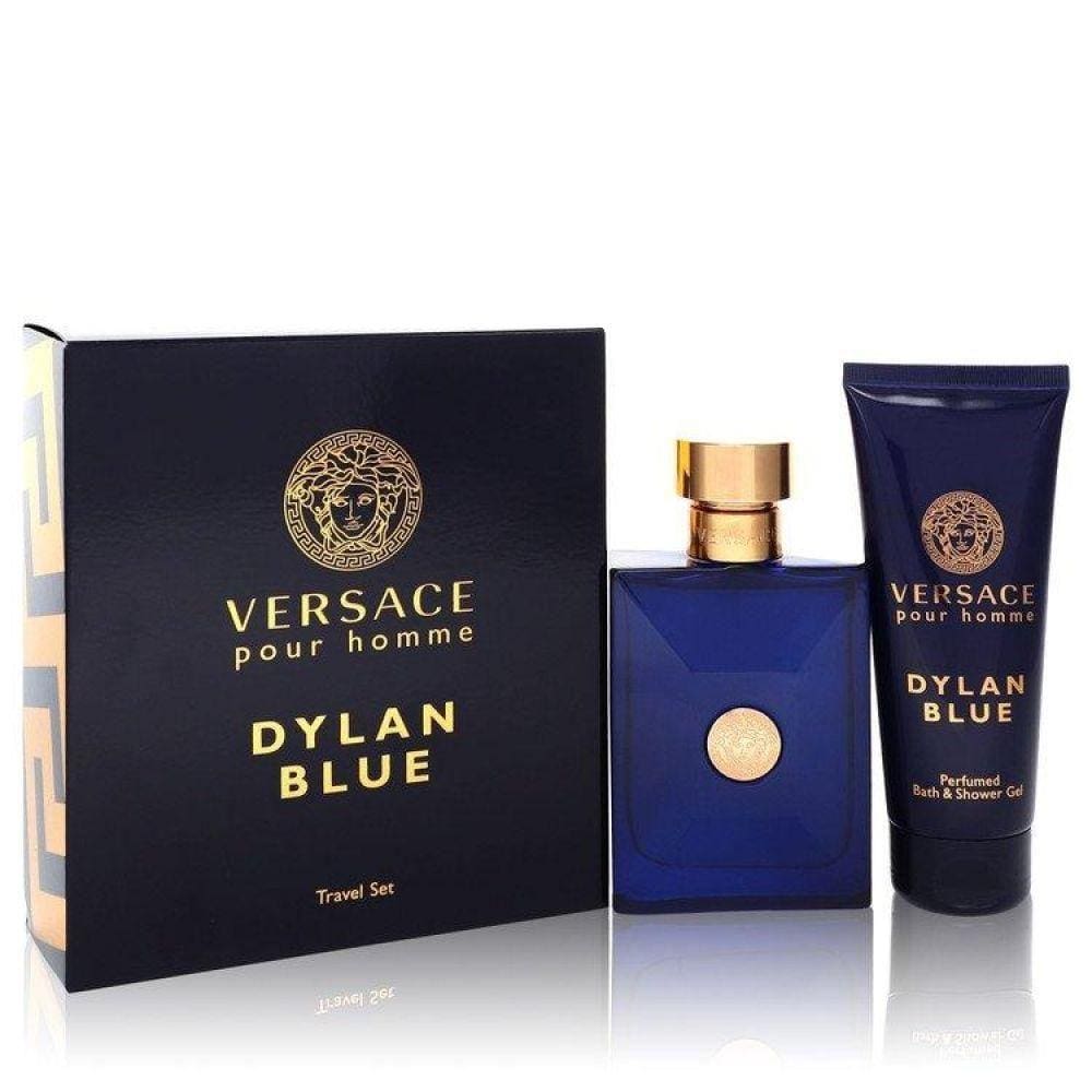 Caixa Eau Toilette Gel Versace Pour Homme Dylan Blue Colônia