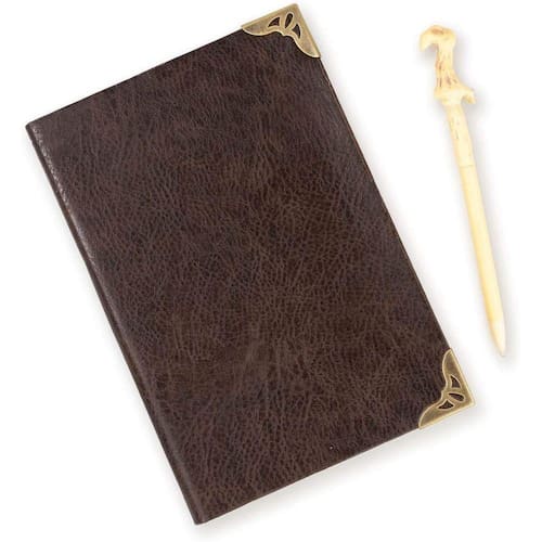 Harry Potter Tom Riddle Journal com Voldemort Wand Pen - 192 Páginas Em Branco - 8,5" x 6"