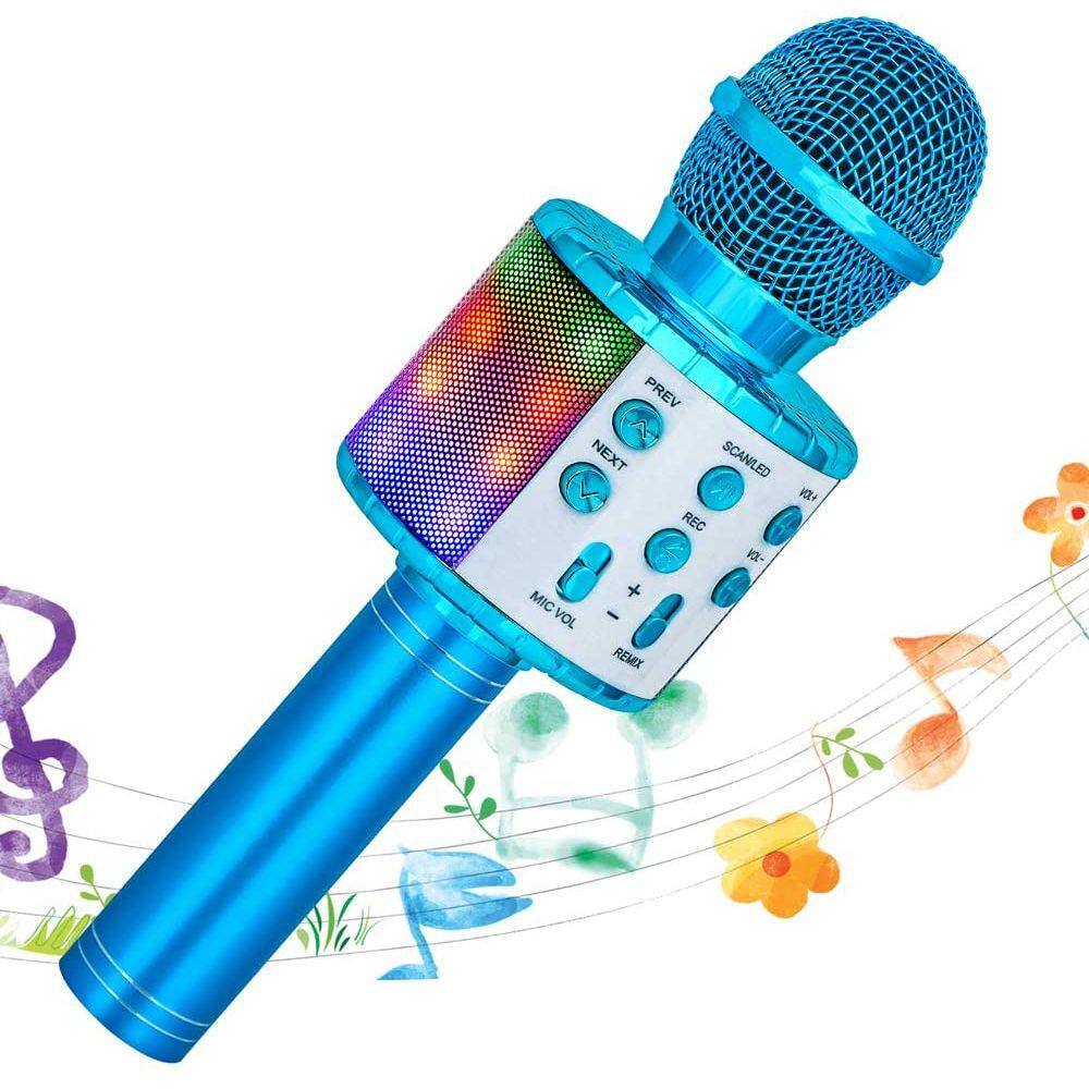 Microfone do brinquedo da criança, 2 pces microfone do karaoke para a festa  das crianças, orador sem fio do microfone de bluetooth, para presentes do  miúdo|Microfones| - AliExpress