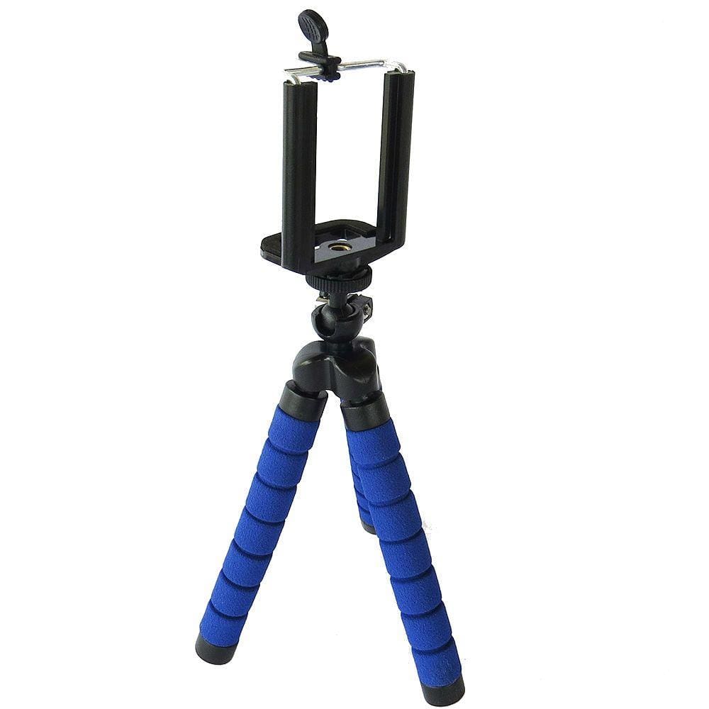 Tripe Selfie Flexi Pod Azul Para Câmera e Celular.