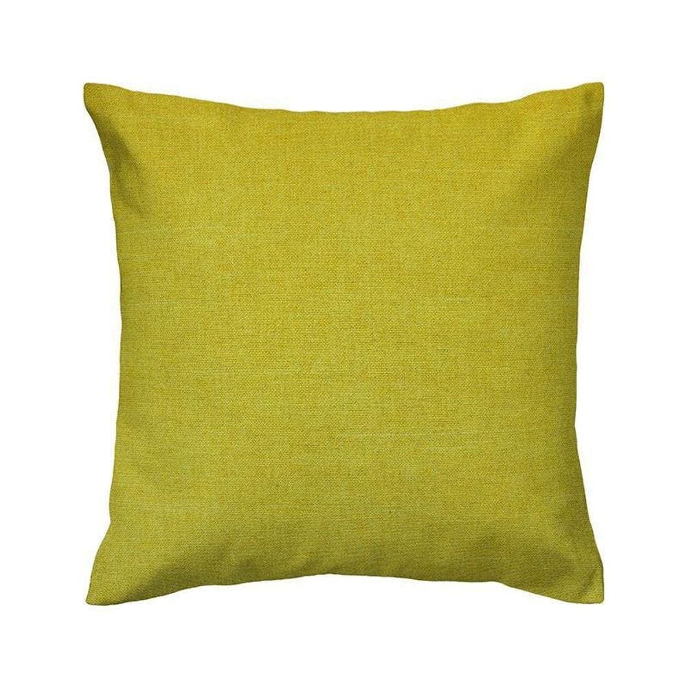 Capa De Almofada Vivain Liso Tecido Linhão Amarelo