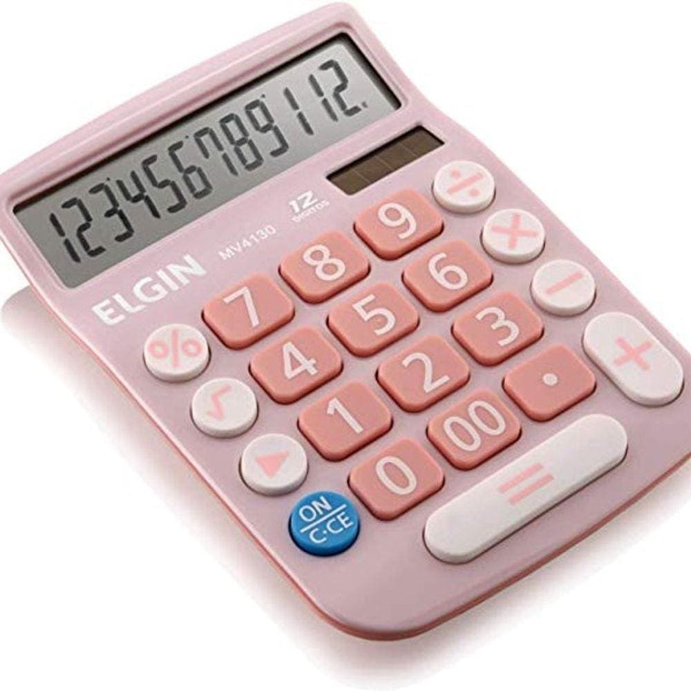 Calculadora Eletrônica de Mesa 12 Dígitos, Solar - Elgin