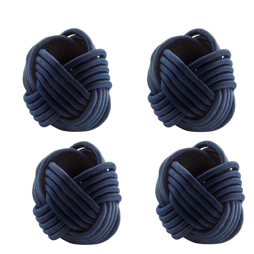 Argola de Guardanapo com 4 peças Marinho