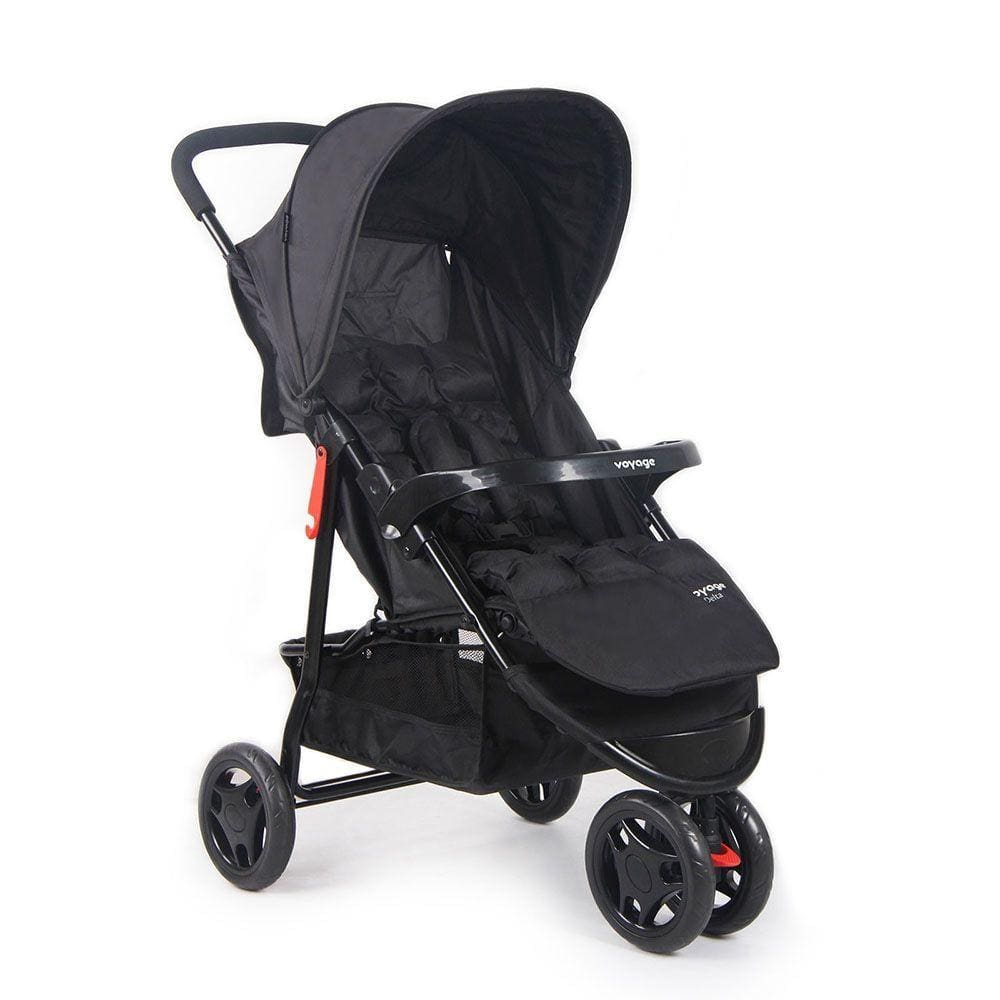 Carrinho de Bebê Delta Voyage - Preto