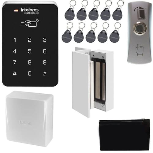 Kit Controle De Acesso Intelbras Sa 202 Fechadura Eletroímã Menor preço em Kit Controle De Acesso Intelbras Sa 202 Fechadura Eletroímã