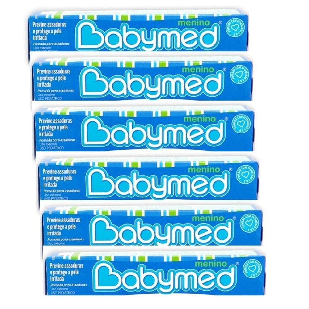 Kit Pomadas Babymed 6Unidades Menino