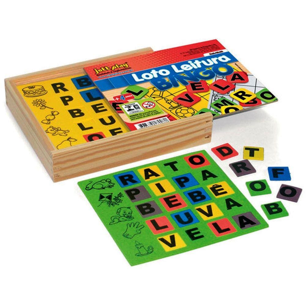Loto Leitura 105 Peças Em E.V.A. Brinquedo Educativo