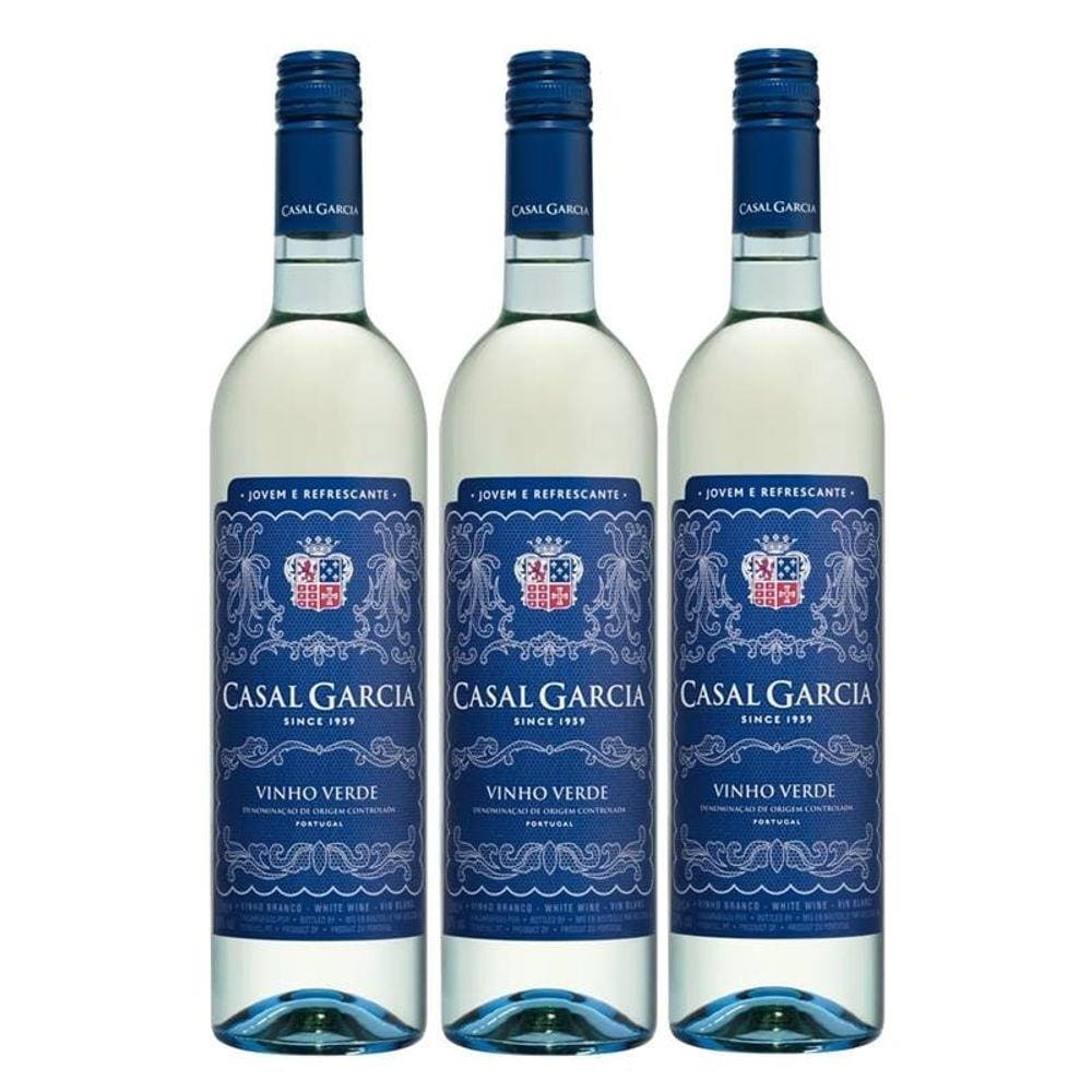 Vinho Casal Garcia Branco 750ml 03 Unidades