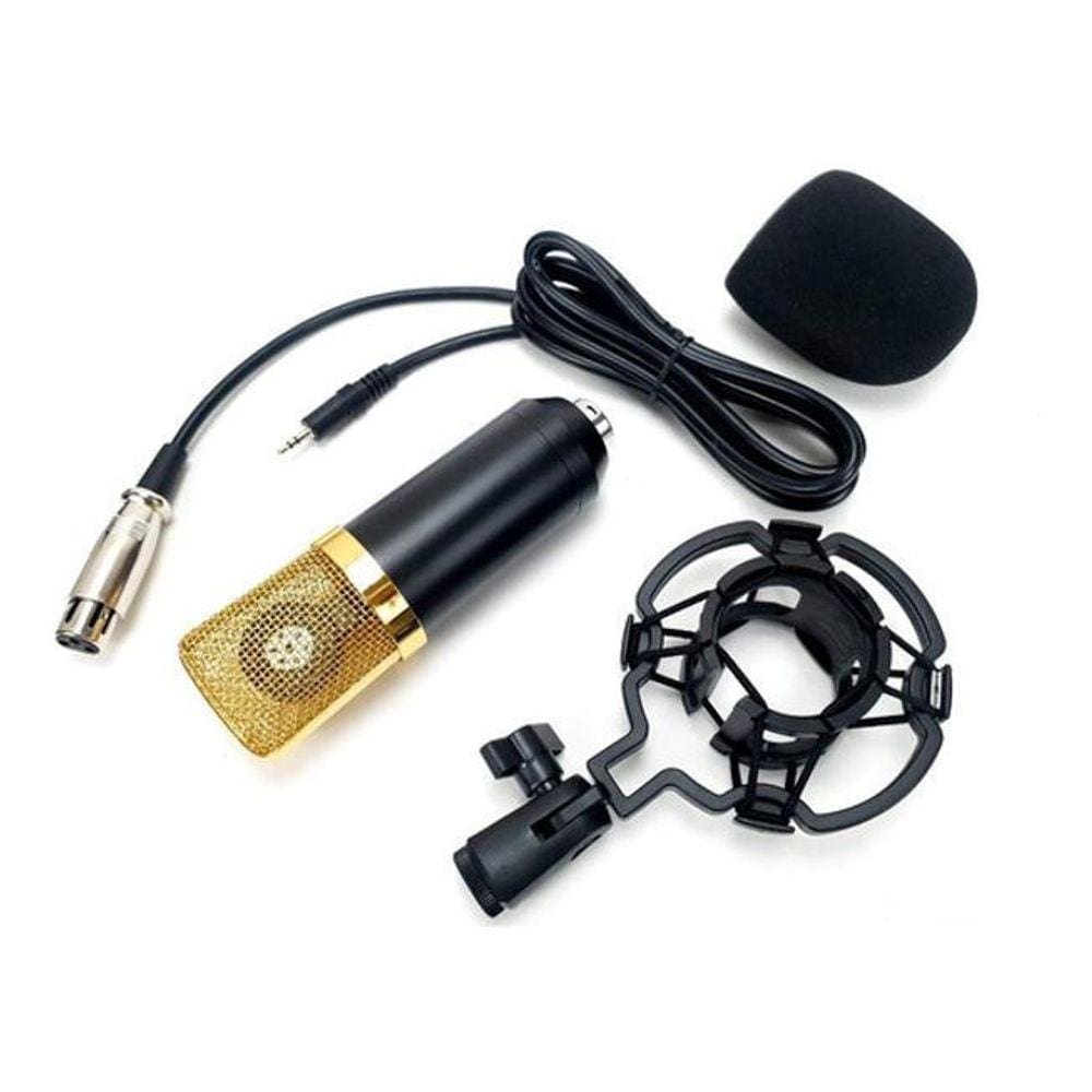 Microfone Condensador Mx700 Profissional + Suporte Mesa -Mxt