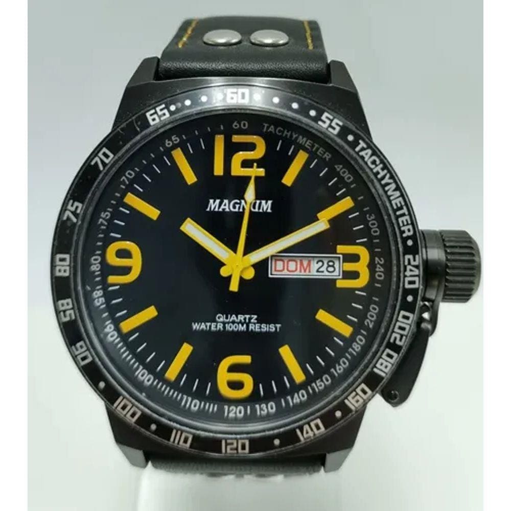 Relógio Magnum Sports Masculino MA31542J Pulseira de Couro