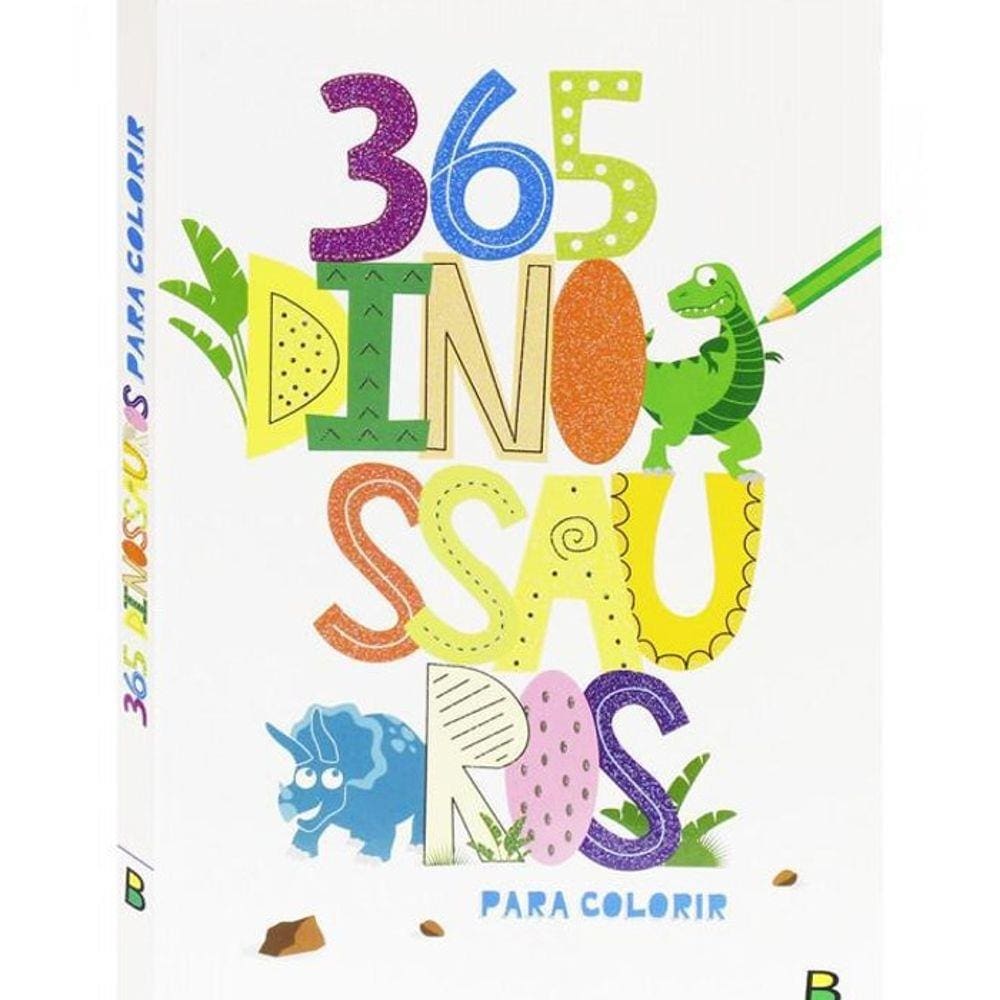 Livro: 365 Dinossauros Para Colorir