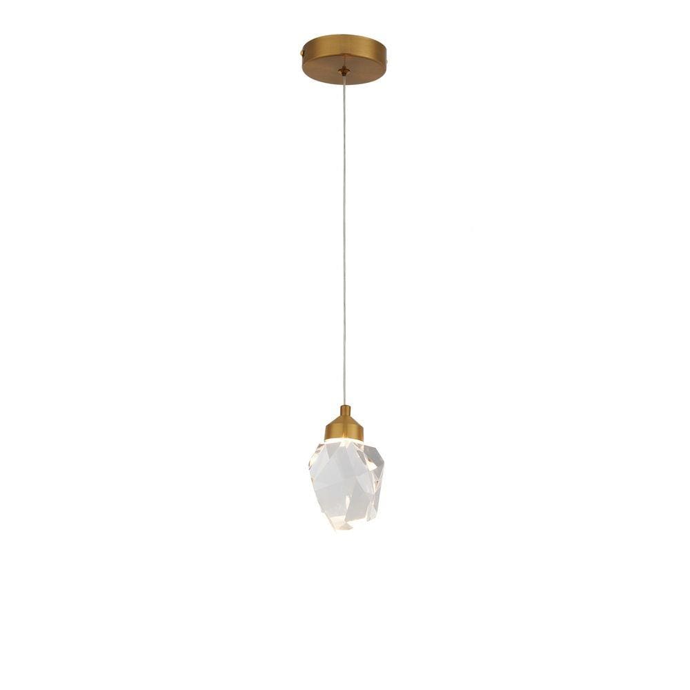 Pendente Cristal Transparente LED 5W 3000K Bivolt