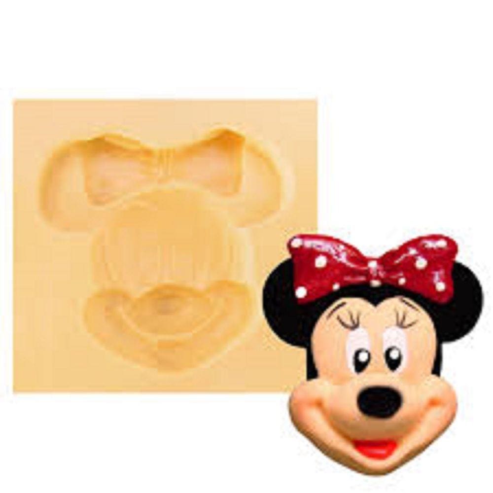 Molde De Silicone Rosto Minnie, Resina, Confeitaria, Biscuit Molds Planet