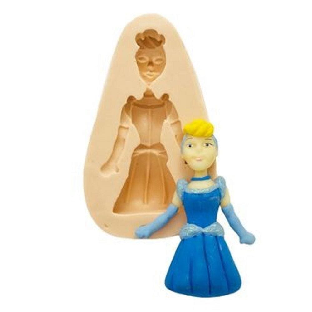 Molde De Silicone Princesa, Cinderela, Resina, Confeitaria, Biscuit Molds Planet