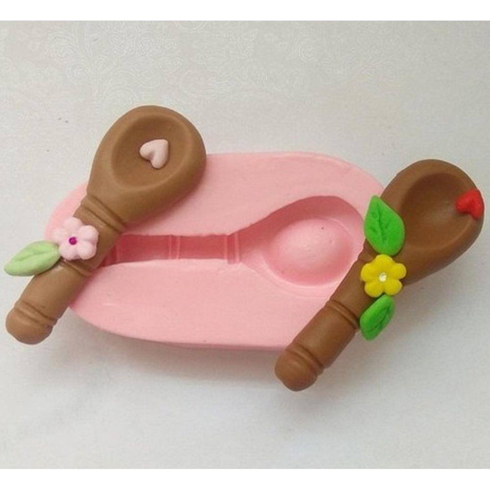 Molde De Silicone Cozinha, Colher, Resina, Confeitaria, Biscuit Molds Planet