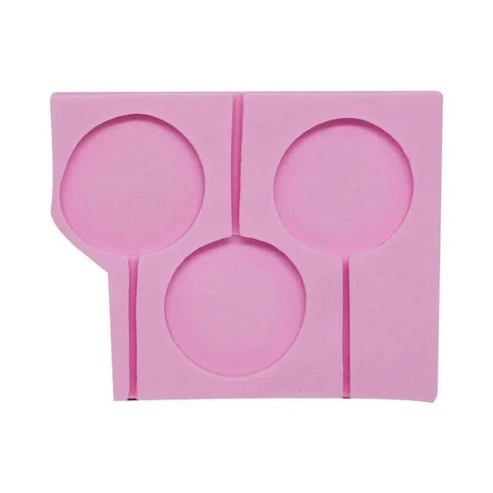 Molde De Silicone Pirulito C/3