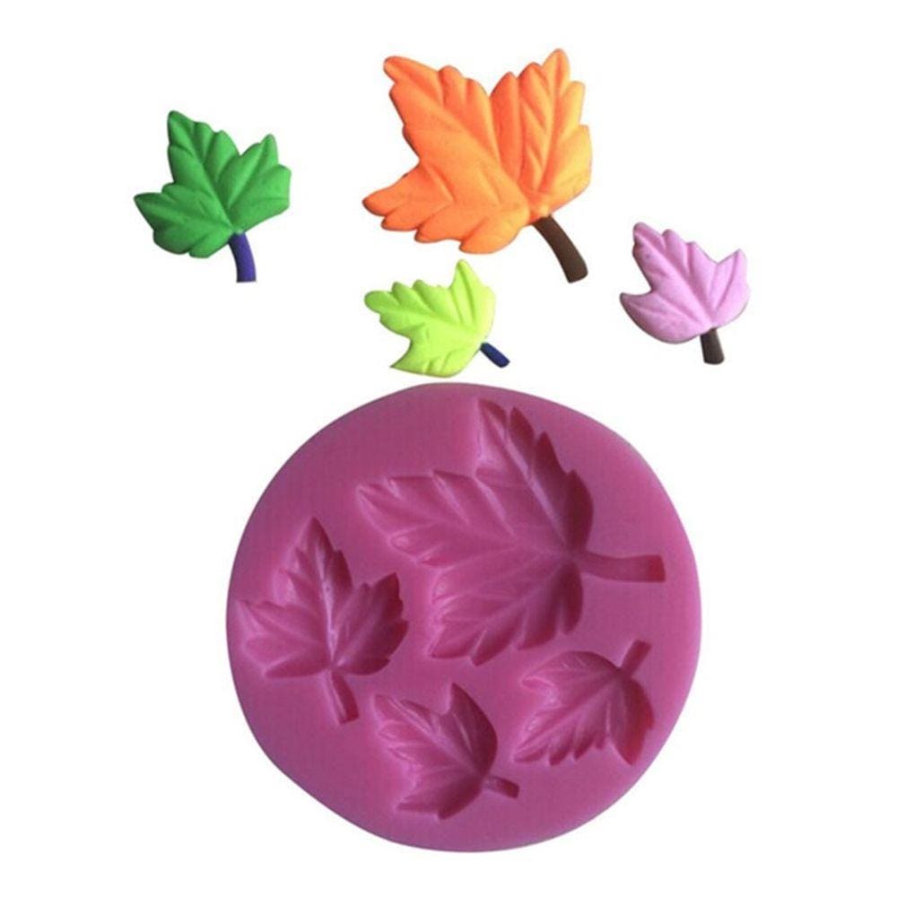 Molde De Silicone Folhas