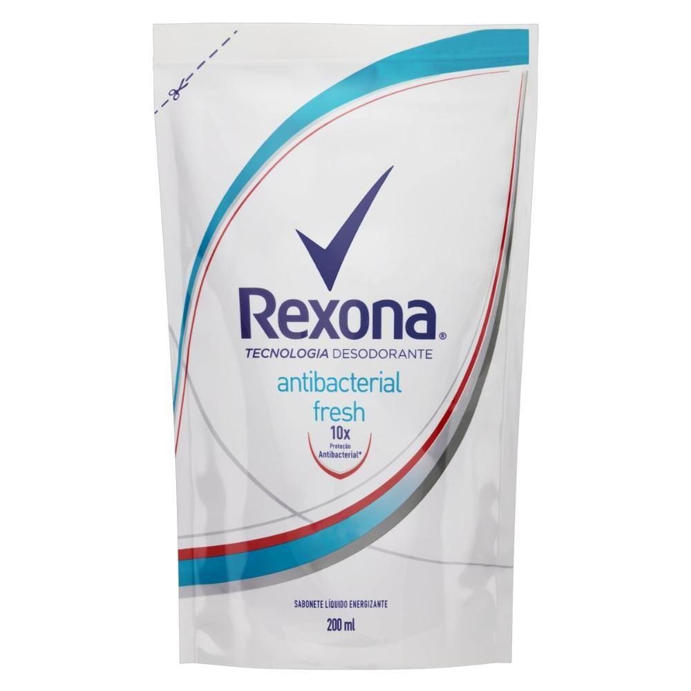 Sabonete Líquido Rexona Fresh Antibacterial Sachê Refil 200ml