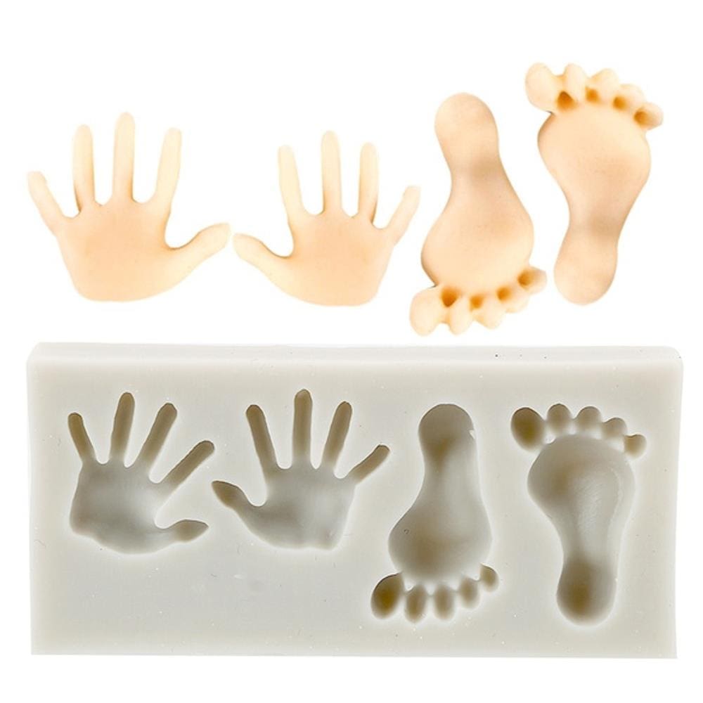 Molde De Silicone Mão E Pé