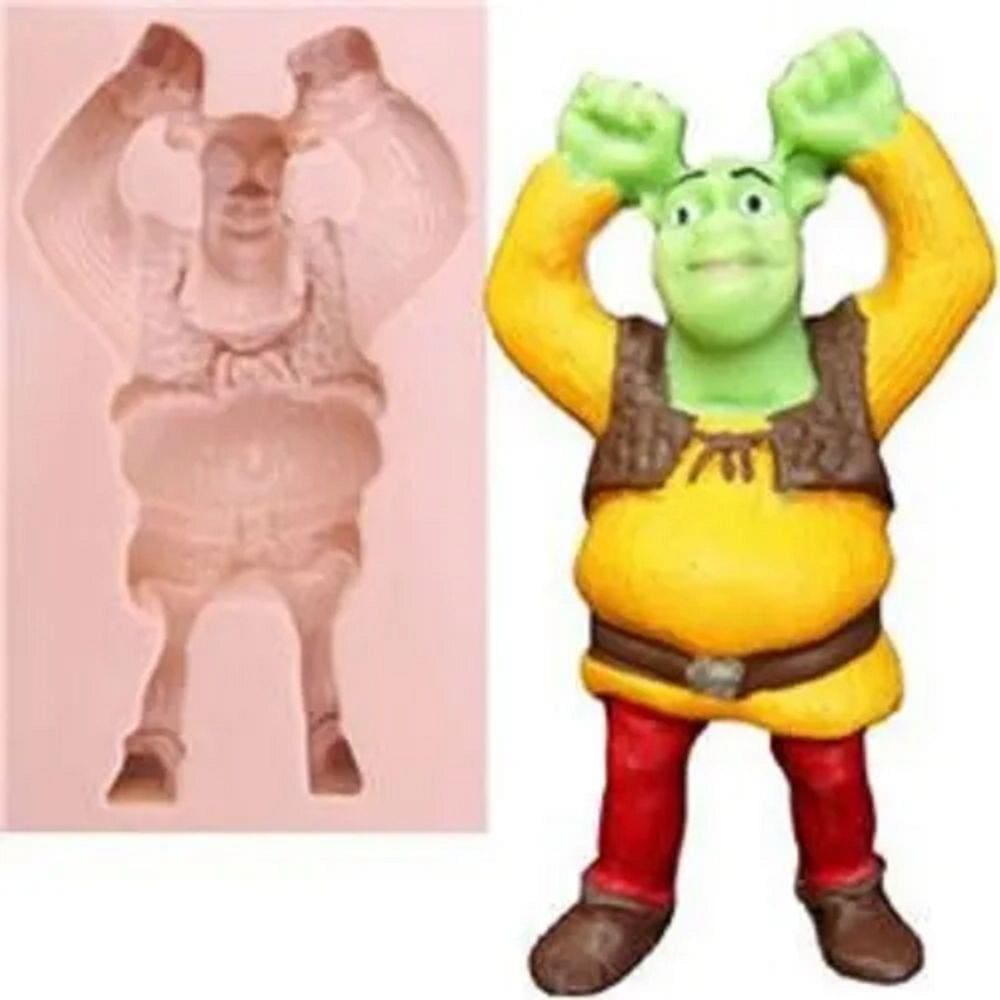 Molde De Silicone Shrek Corpo Resina, Confeitaria, Biscuit Molds Planet