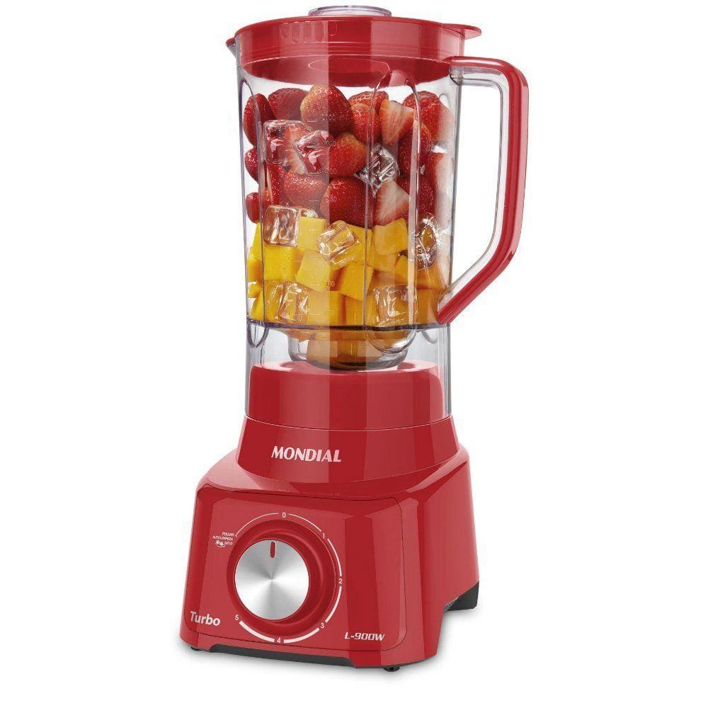 Liquidificador Mondial Turbo Full Red L-900W
