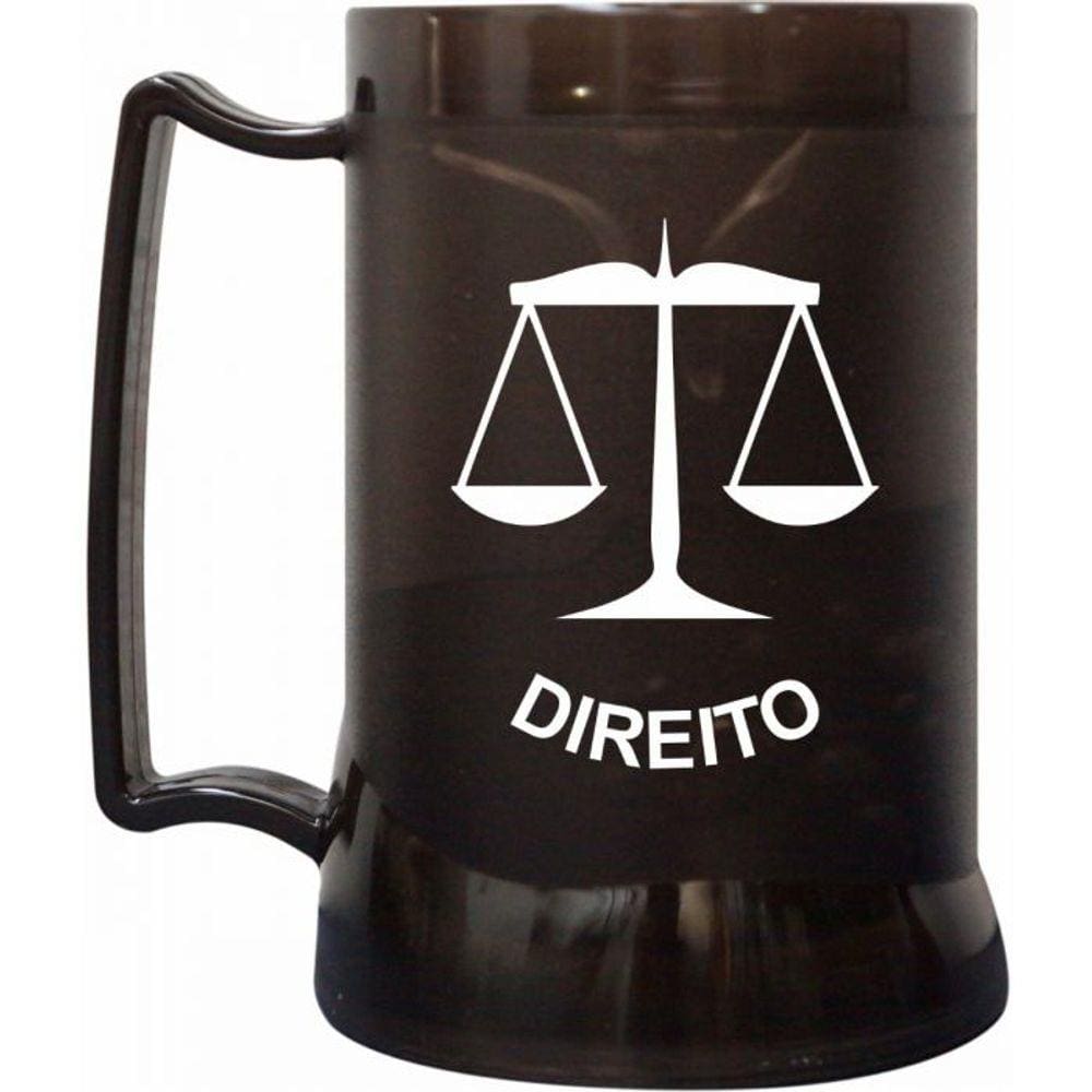 Caneca Gel Preta 400ml Profissões Direito - Cebola 99105