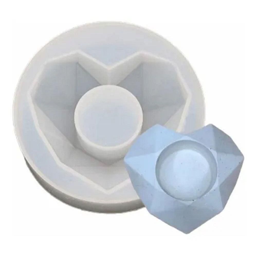 Molde De Silicone Vaso Coração, Gesso, Resina, Confeitaria, Biscuit Molds Planet