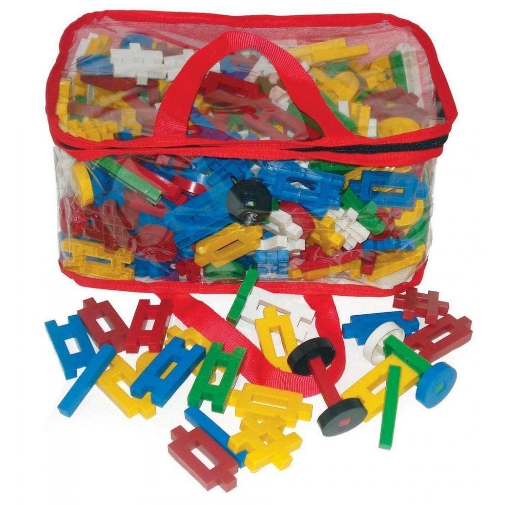 Ligue Mania Composto De 400 Peças Em Plastico Na Mochila.