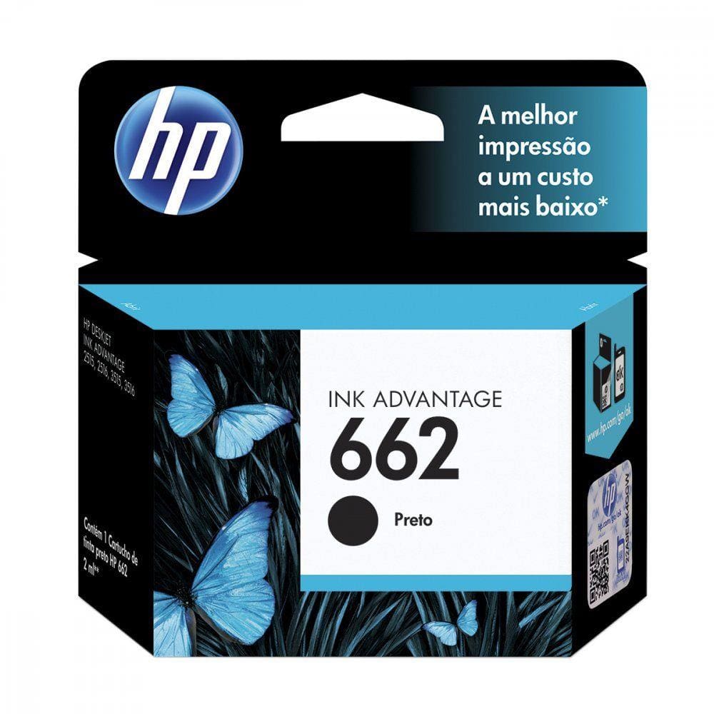 Cartucho de Tinta HP 662  CZ103AB