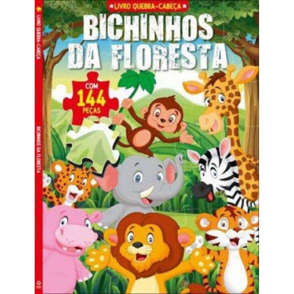 Bichinhos da Floresta Livro Quebra-Cabeça