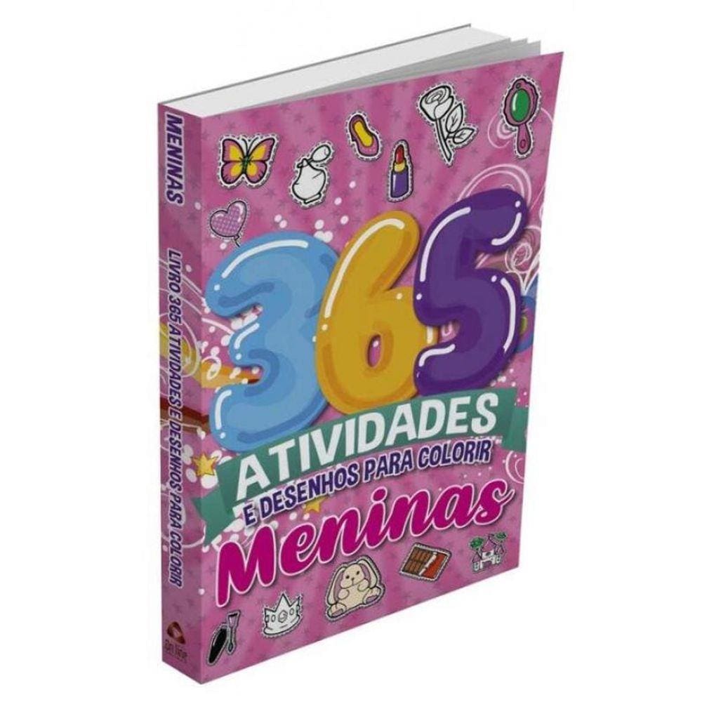 Meninas - Livro- 365 Atividades e Desenho Para Colorir