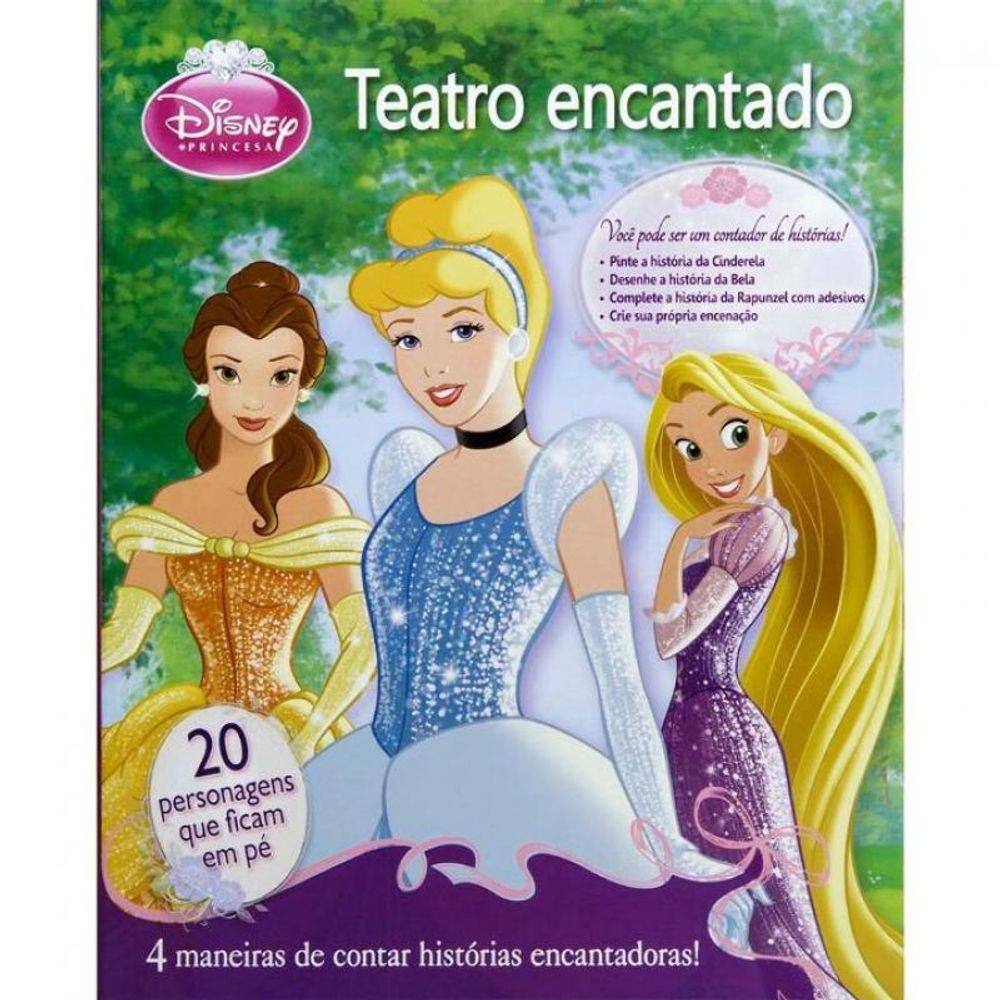 Disney Princesas Prancheta para Colorir com 1.500 Adesivos