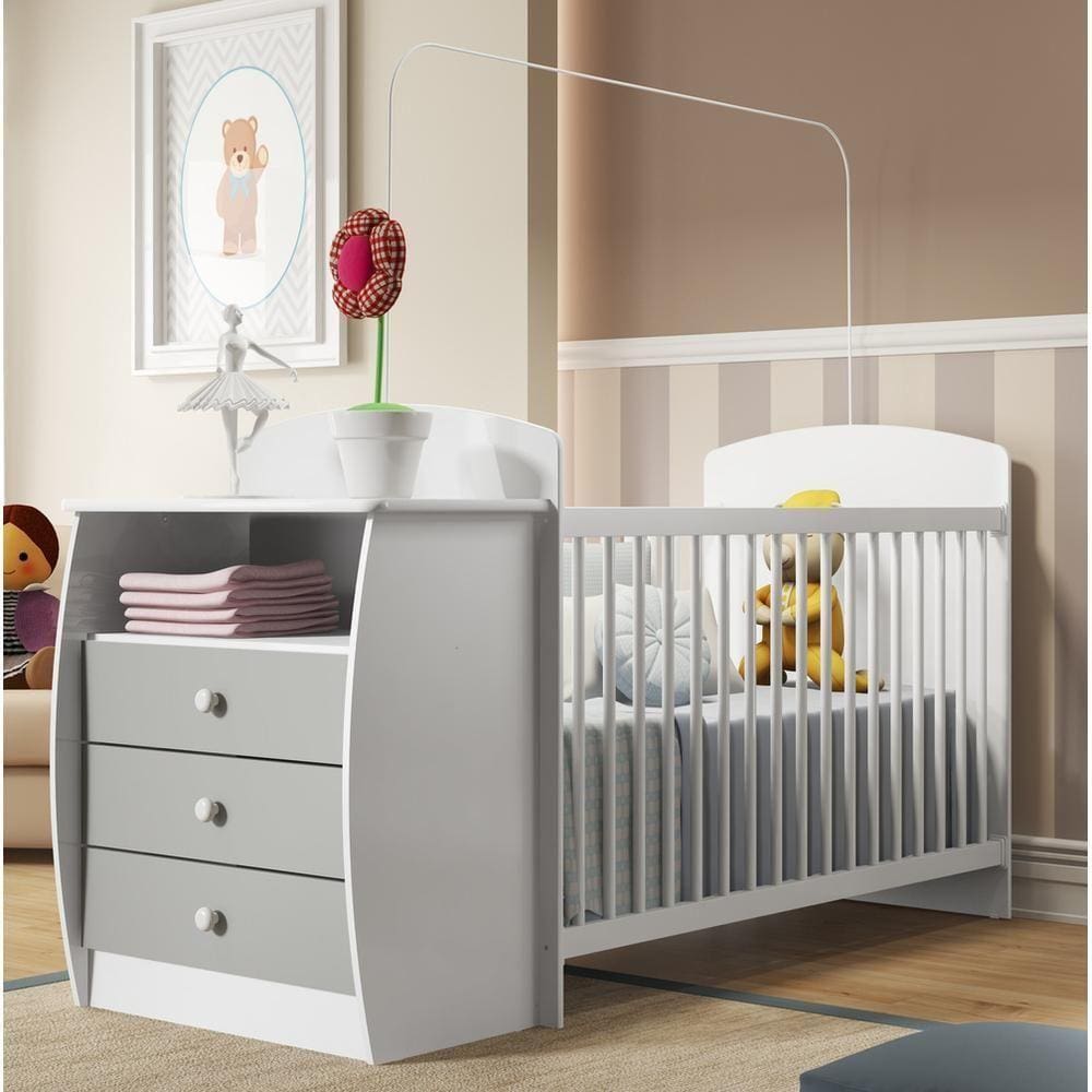 Berço Rafael Com Gavetas Para Colchão 130x60 Multimoveis