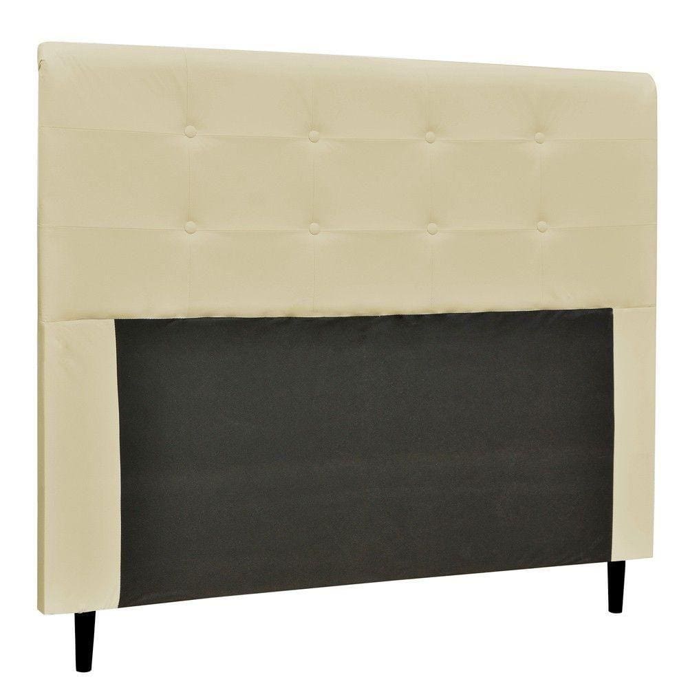 Cabeceira Luna Para Cama Box Solteiro 90cm Bege