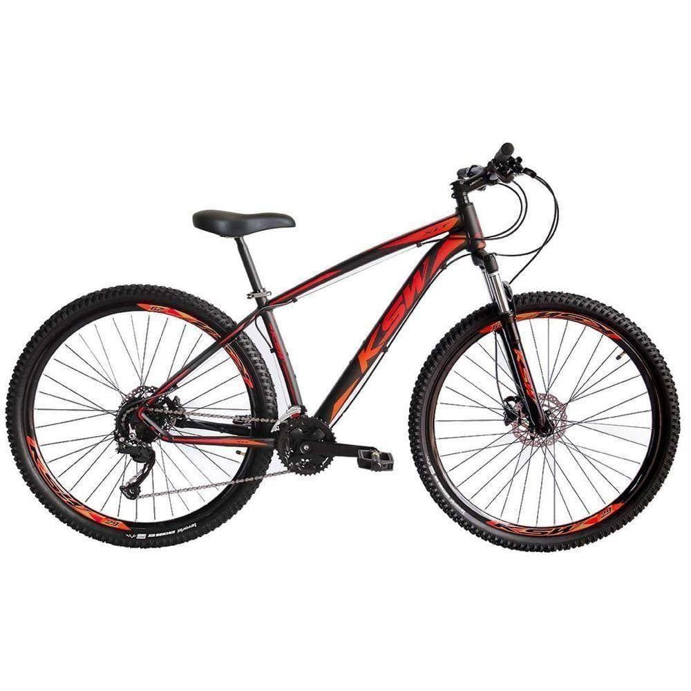 Bicicleta Aro 29 Ksw 21 Marchas Freio Hidráulico Laranja 19