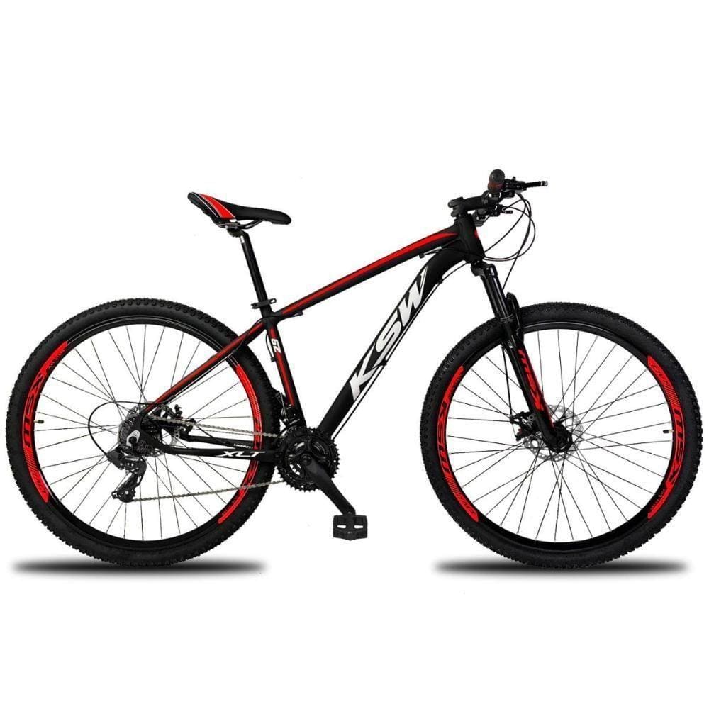 Bicicleta Aro 29 24 Marchas Shimano Freios Disco Vermelho 17