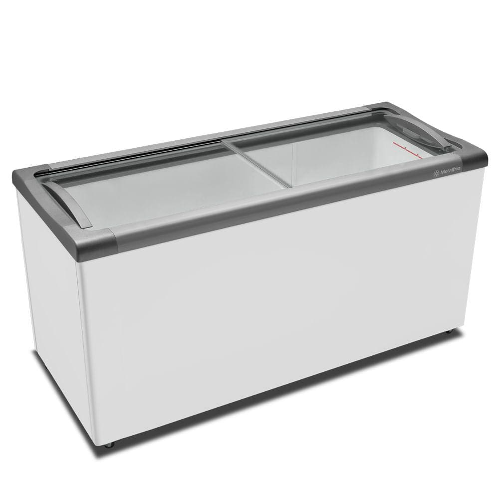 Freezer Horizontal Porta de Vidro 491 Litros Metalfrio NF55S Branco 220V