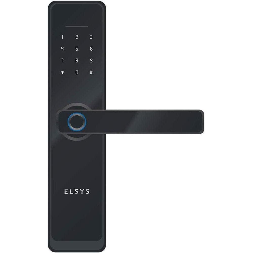 Fechadura Digital de Embutir Wi-Fi com Biometria ESF-DE4000B Elsys