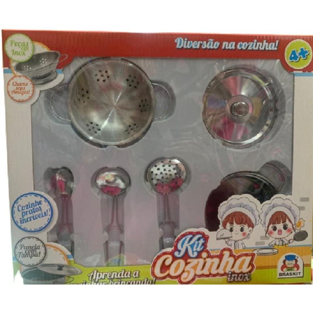 Kit Cozinha Inox Escorredor 890-2 - Braskit