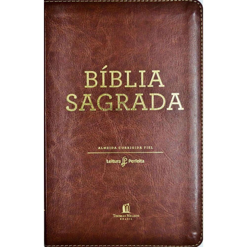 Bíblia Leitura Perfeita Acf Capa Marrom luxo