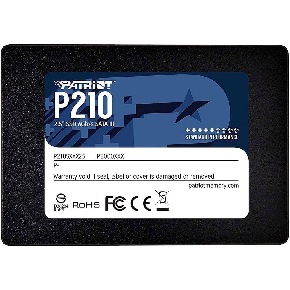 Ssd Patriot P210 P210s256g25 Sata 3 256Gb 2,5 Polegadas Leitura 500Mb/S E Gravação 400Mb/S