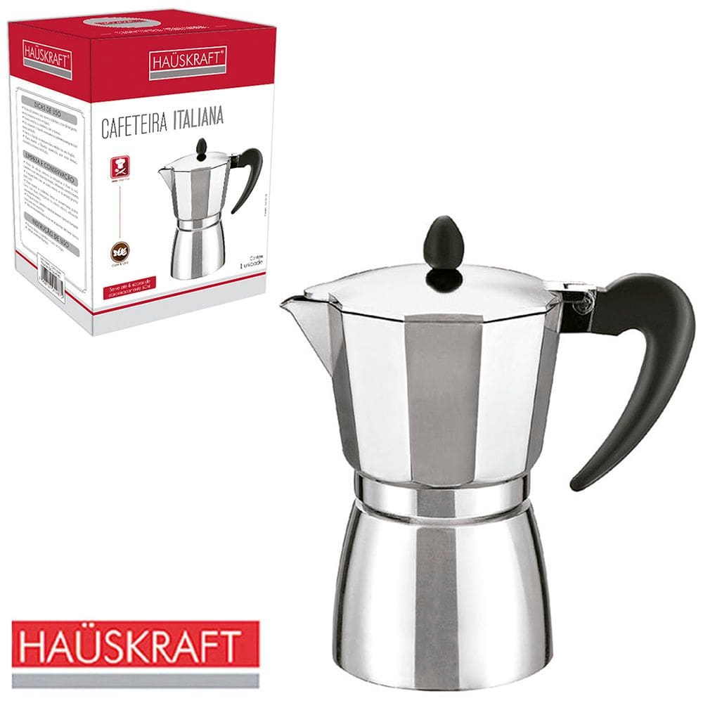Cafeteira Italiana De Aluminio 625Ml Para 9 Xicaras