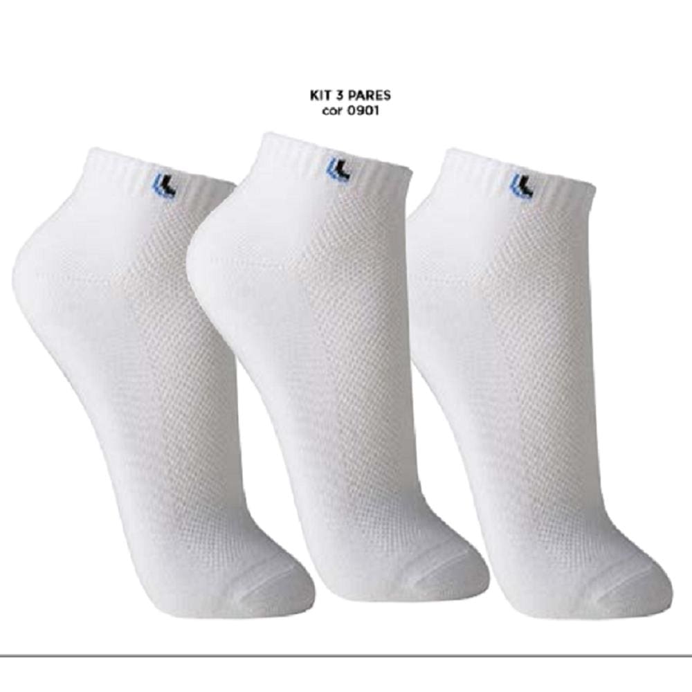 Meia Masculina Soquete Lupo Kit com 3 Pares de Meias 03225
