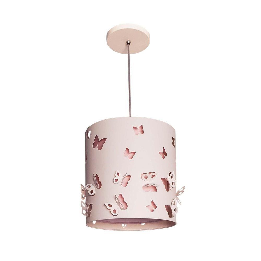 Lustre Infantil Pendente Borboletas Duplo 25 X25